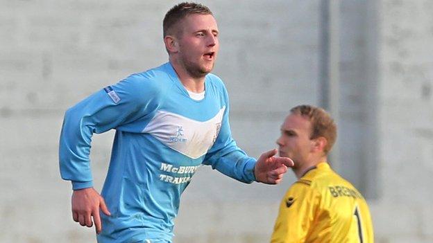 David Cushley of Ballymena United