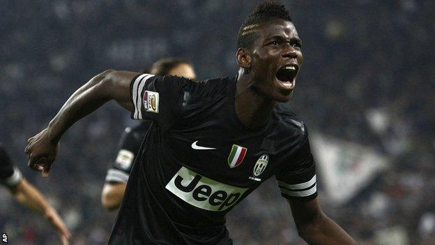 Paul Pogba in action for Juventus