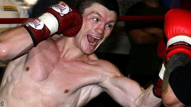 Ricky Hatton in training, circa 2005