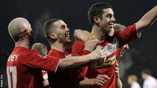 Jody Gormley scored Cliftonville's equaliser