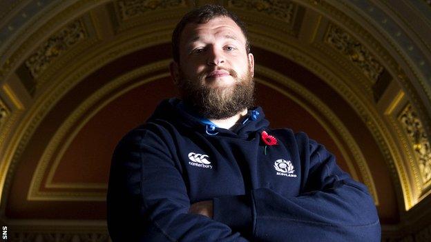 Scotland prop Ryan Grant