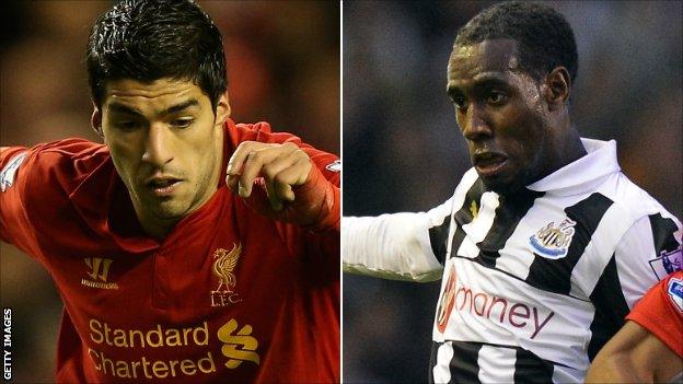 Luis Suarez and Vurnon Anita