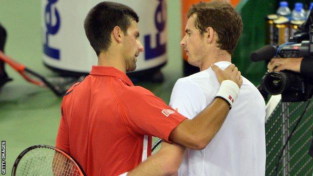 Novak Djokovic and Andy Murray