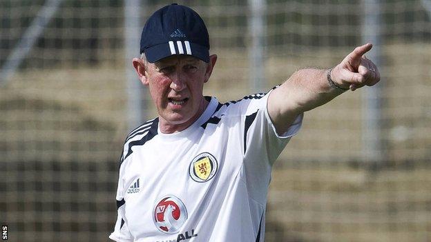 Scotland caretaker manager Billy Stark