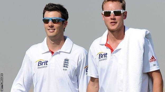 Steven Finn (left) and Stuart Broad