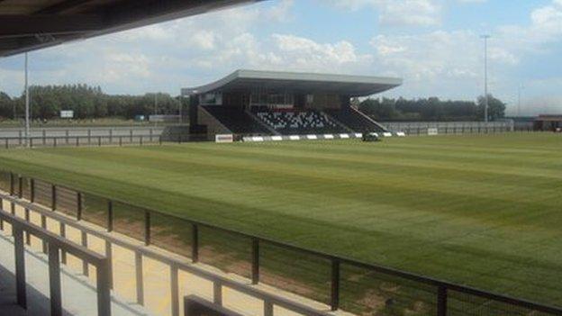 Steel Park Stadium at Corby.