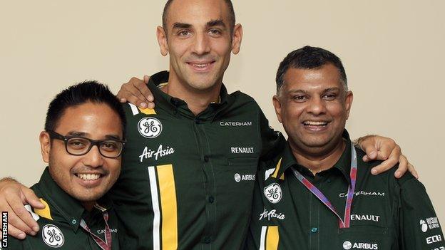 Riad Asmat, Cyril Abiteboul and Tony Fernandes