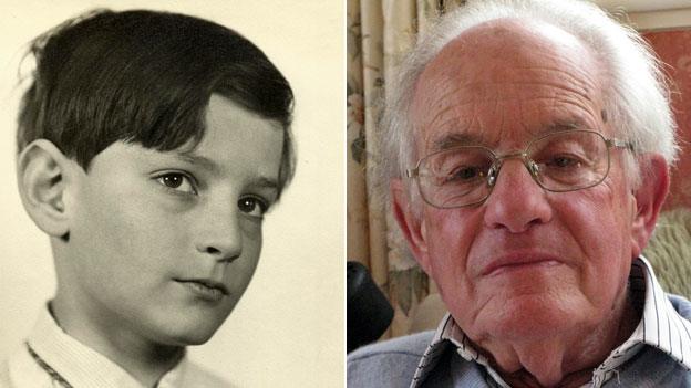 Edgar as a boy and an old man