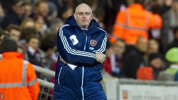 Hearts manager John McGlynn