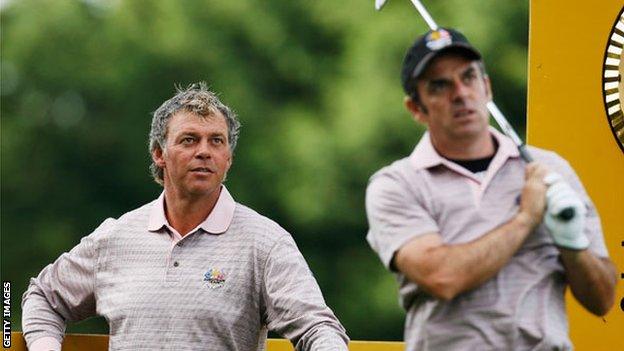 Clarke and McGinley played in the 2002, 2004 and 2006 European Ryder Cup teams