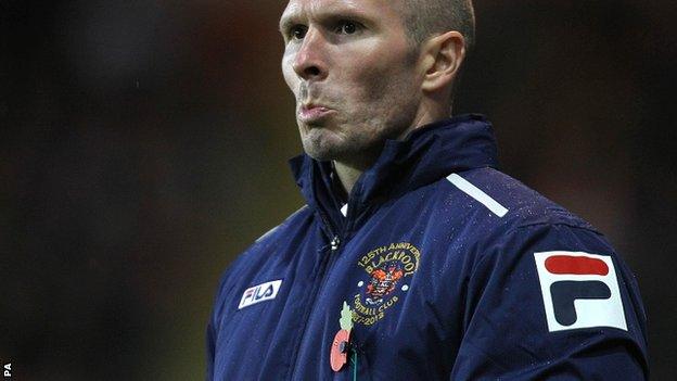 Blackpool boss Michael Appleton