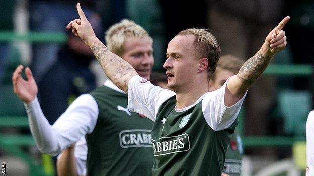 Hibernian striker Leigh Griffiths