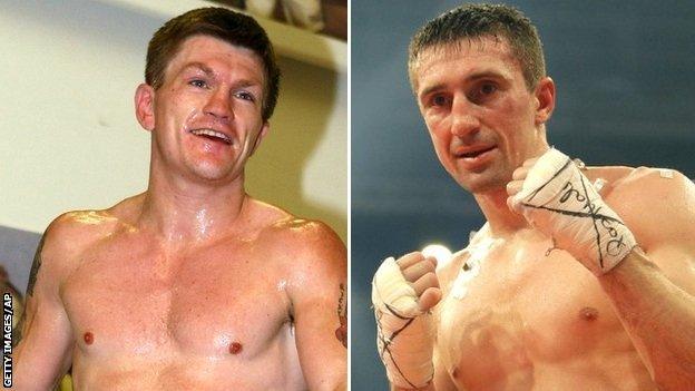 Ricky Hatton and Vyacheslav Senchenko