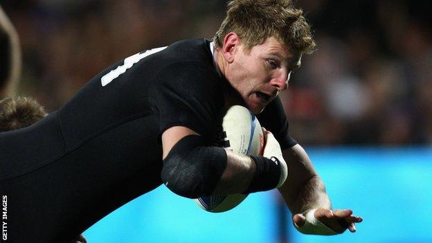 New Zealand flanker Adam Thomson