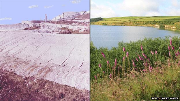 Park Pit circa 1970s (l) and how the area looks in 2012 (r)