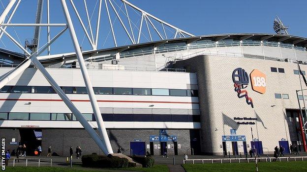 Reebok Stadium, home of Bolton Wanderers