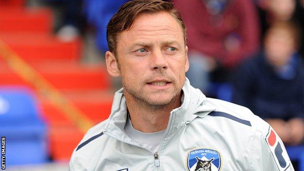 Oldham Athletic manager Paul Dickov