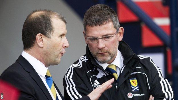 Regan and Levein are at loggerheads