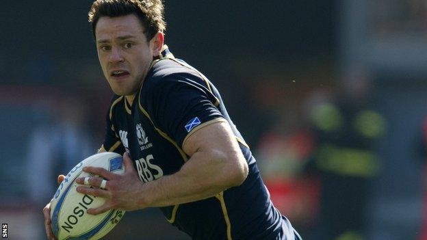 Scotland centre Nick De Luca