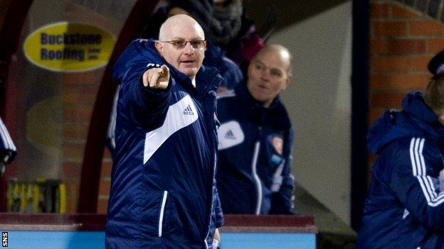 Hearts head coach John McGlynn