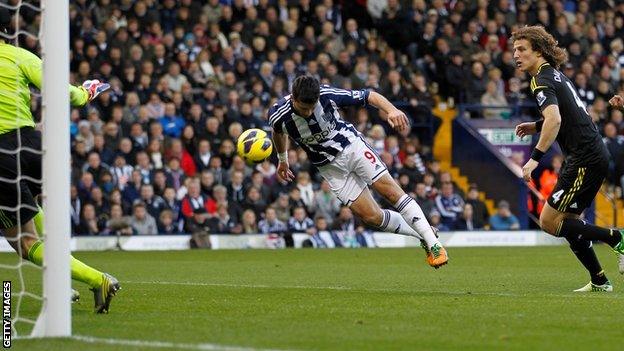 Shane Long scores for West Brom