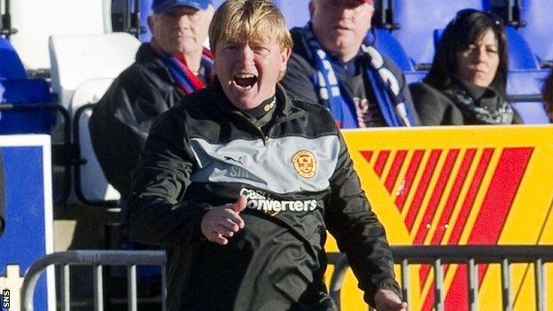 Motherwell manager Stuart McCall