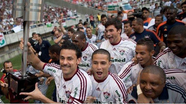 Fluminense celebrate title win