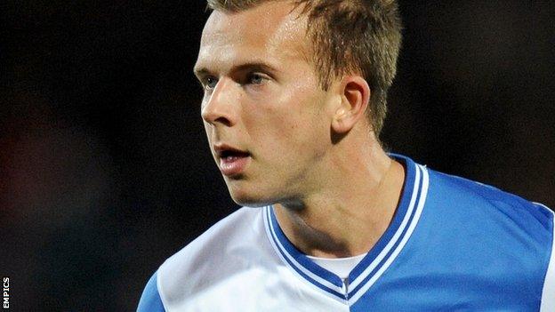 Blackburn Rovers striker Jordan Rhodes