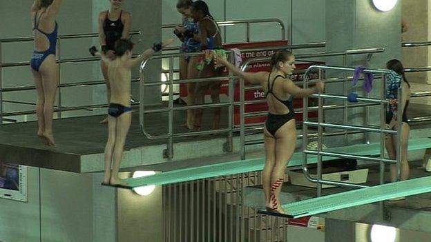 Divers train at Plymouth's Life Centre