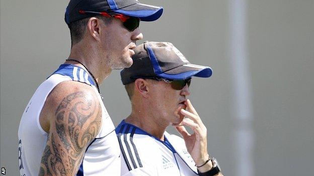 Kevin Pietersen & Andy Flower