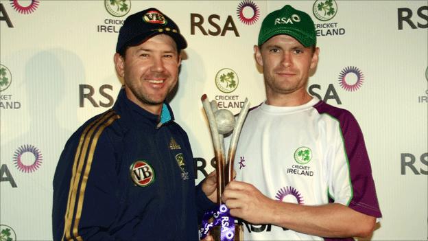 Ricky Ponting and William Porterfield