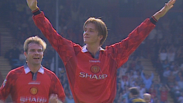 David Beckham wonder goal against Wimbledon