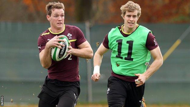 Ireland wingers Craig Gilroy and Andrew Trimble