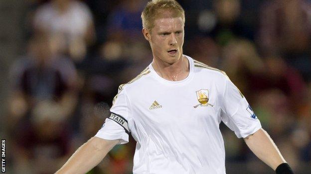 Swansea defender Alan Tate