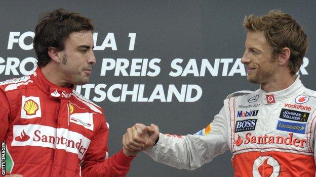 Fernando Alonso and Jenson Button