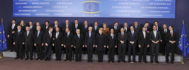 Leaders posing in Brussels