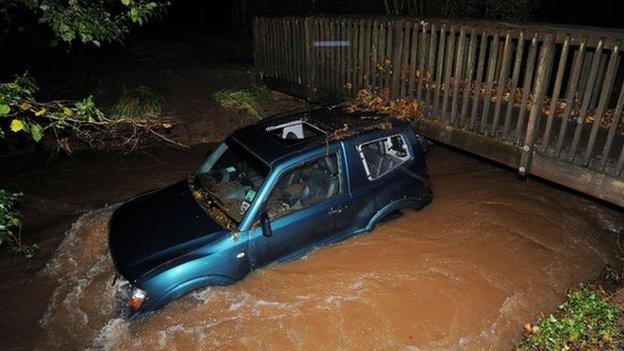 Vehicle where the man died in Chew Stoke