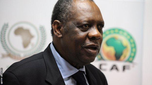 Caf president Issa Hayatou