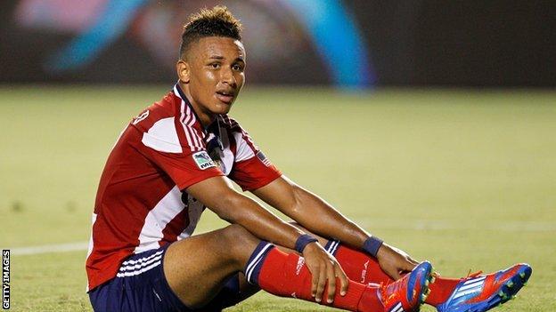 Chivas USA striker Juan Agudelo