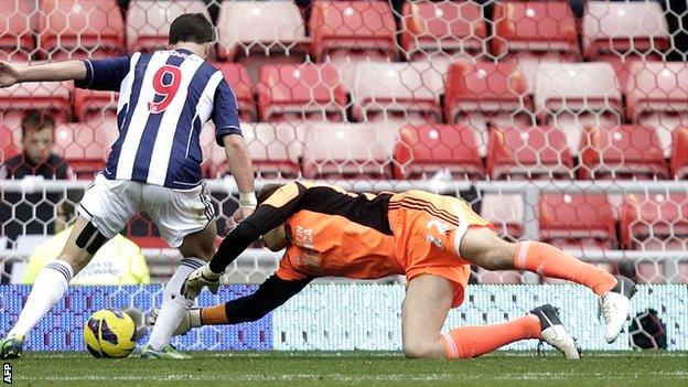 Shane Long taps in West Brom's second