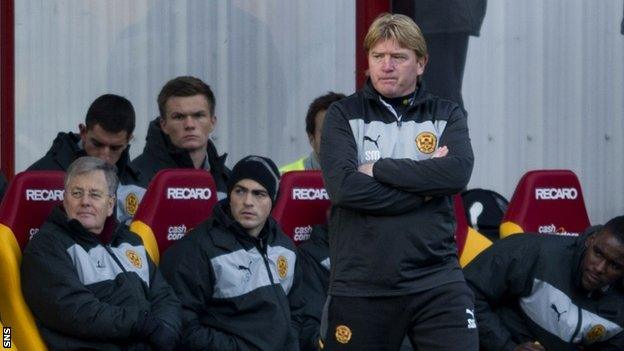 Motherwell manager Stuart McCall