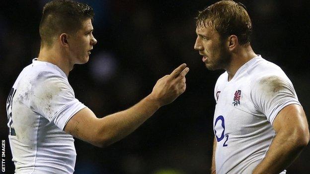 Owen Farrell and Chris Robshaw