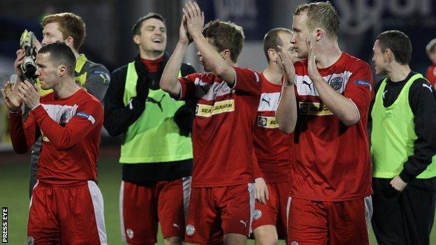 Cliftonville are leading the race for the Irish Premiership title