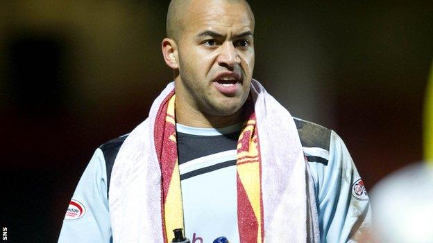 Motherwell goalkeeper Darren Randolph