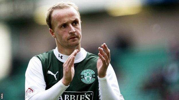 Hibernian striker Leigh Griffiths