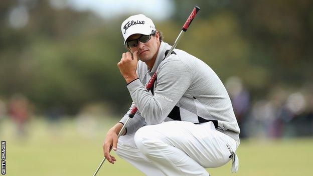 Australian golfer Adam Scott