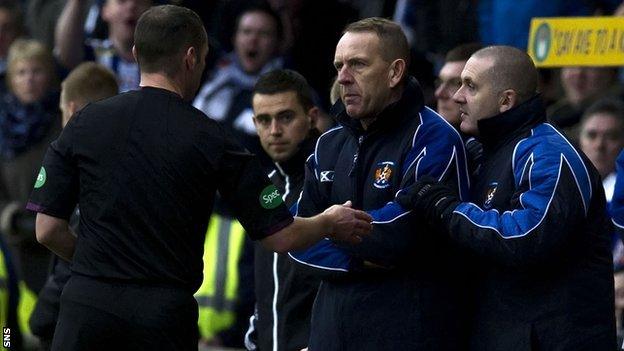 Kilmarnock manager Kenny Shiels