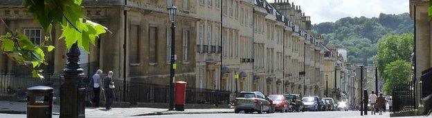 Bath street scene