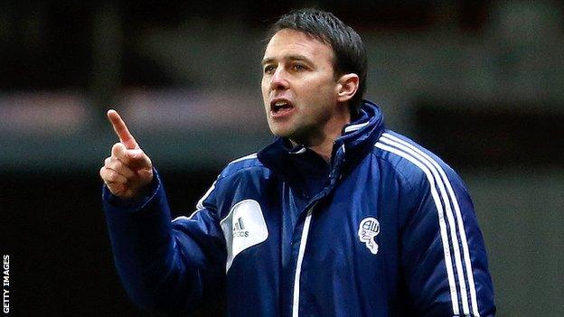 Bolton Wanderers manager Dougie Freedman