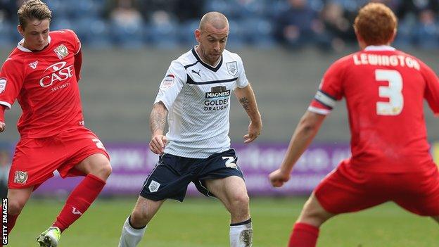 Preston North End full-back Keith Keane